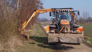 Gestrüpp mulchen mit dem Gestrüppmähkopf