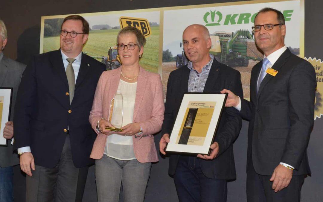 Lohnunternehmen Marketingpreis 2017 geht an LU Werner Zöller